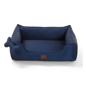 Leeby Cama azul ortopédica para cães