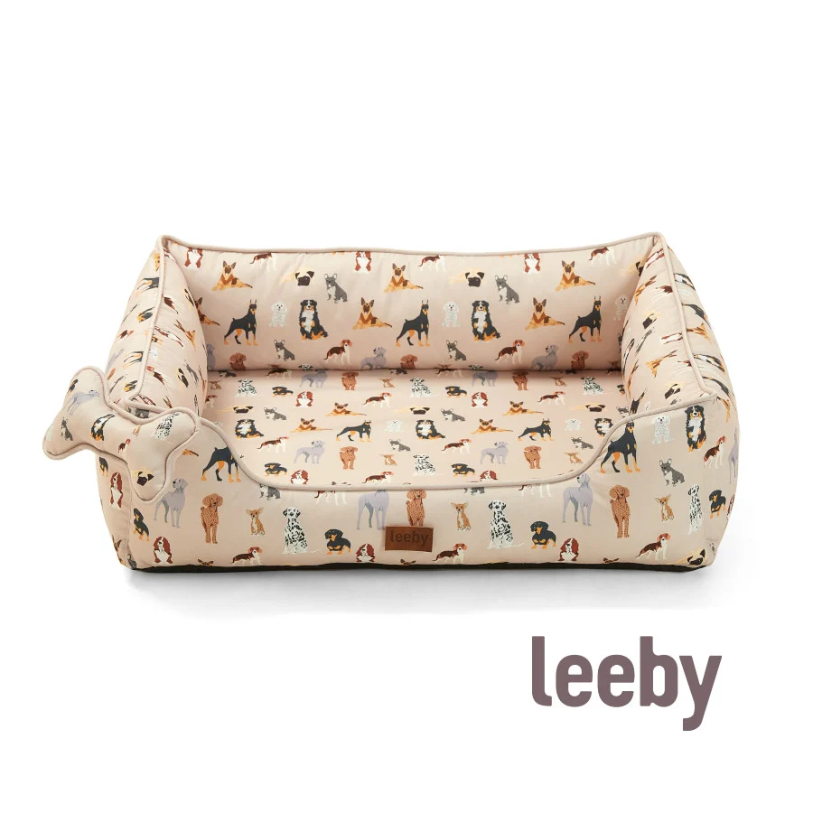 Leeby Cama estampada ortopédica para cães - Image 2