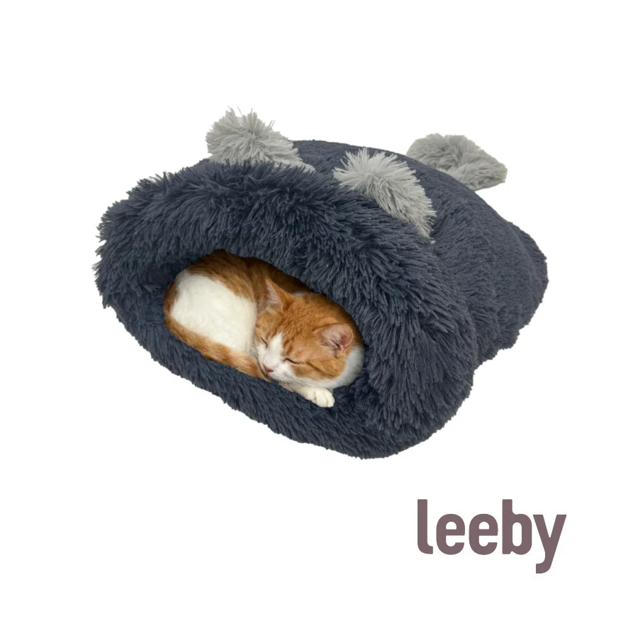 Leeby Cama Saco com Orelha e Cauda Cinzento para gatos - Image 2