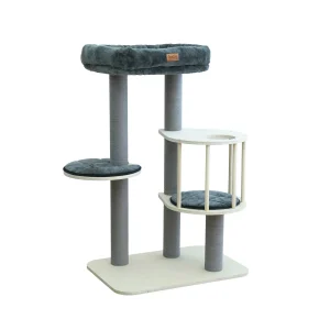 Leeby Cloud Collection torre arranhadora com cama para gatos