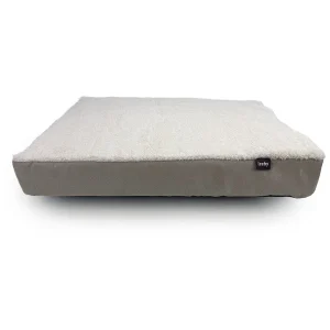 Leeby Colchão Ortopédico Viscoelástico Castanho e Branco para cães