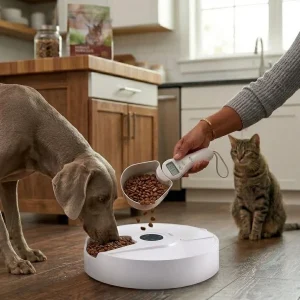 Leeby Colher Digital Medidora de Ração para cães e gatos