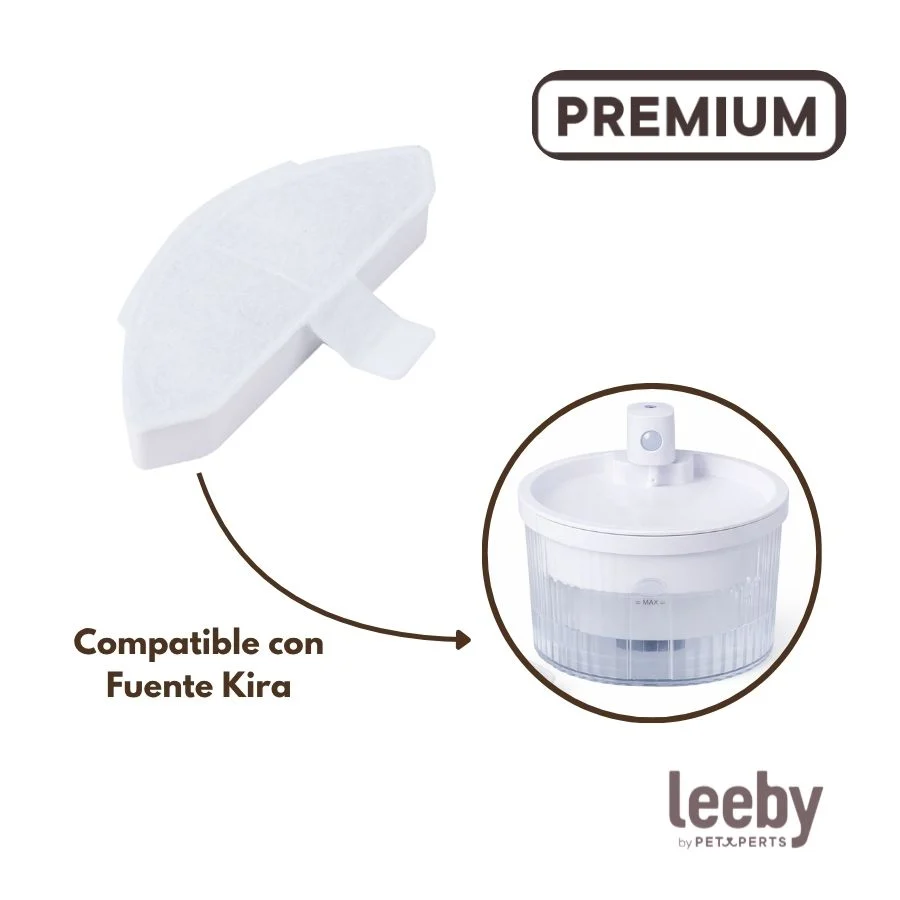 Leeby Conjunto de 3 Filtros de Substituição para Bebedouro Sem Fios de cães e gatos - Image 2