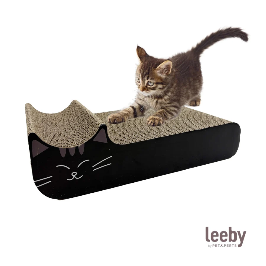 Leeby Kira arranhador de cartão preto para gatos - Image 2
