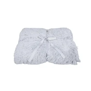 Leeby Manta Anti Stress Suave Cinzenta para cães