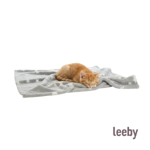 Leeby Manta estrela cinzenta para gatos