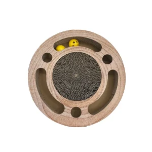 Leeby Pelusa arranhador com brinquedo para gatos