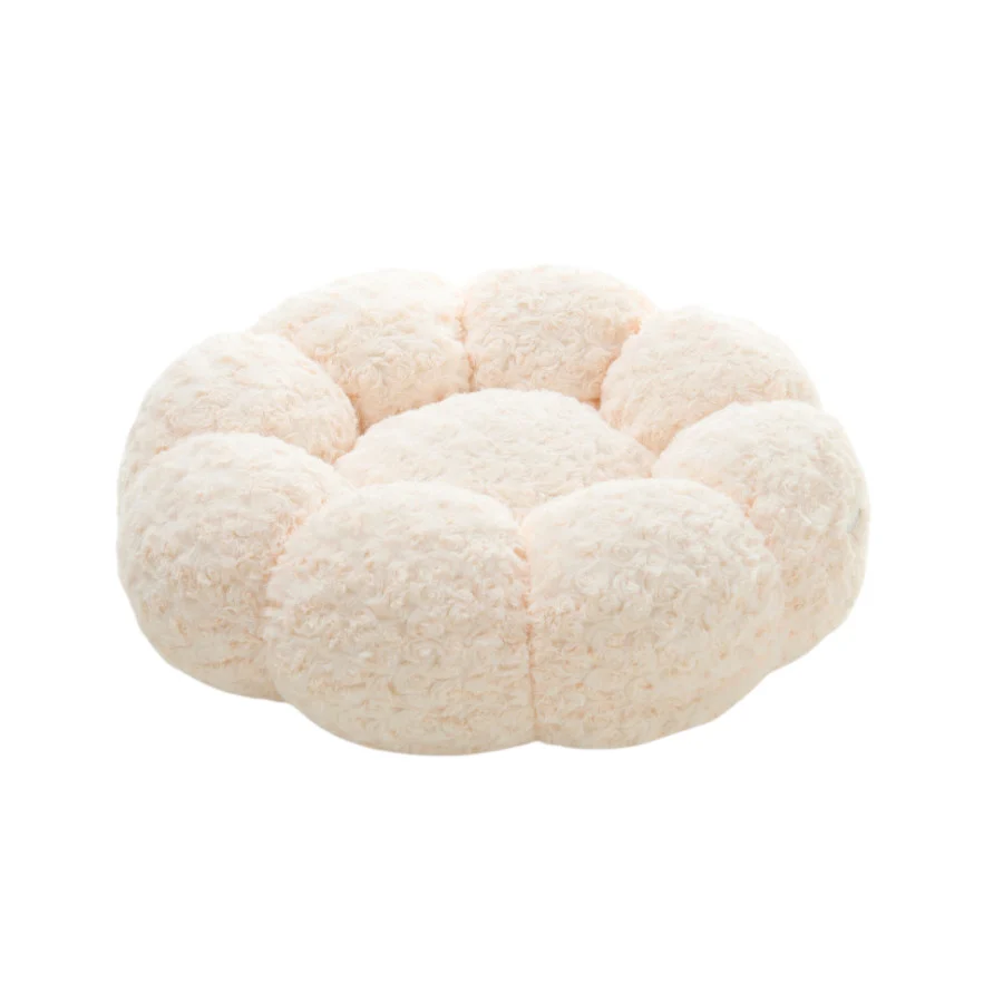 Leeby Sofá Flower Bed Swirl Bege para cães