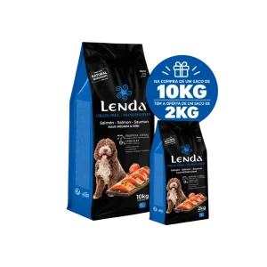 Lenda Grain Free Monoproteico Salmón 10kg + 2kg Oferta – Ração para Cães
