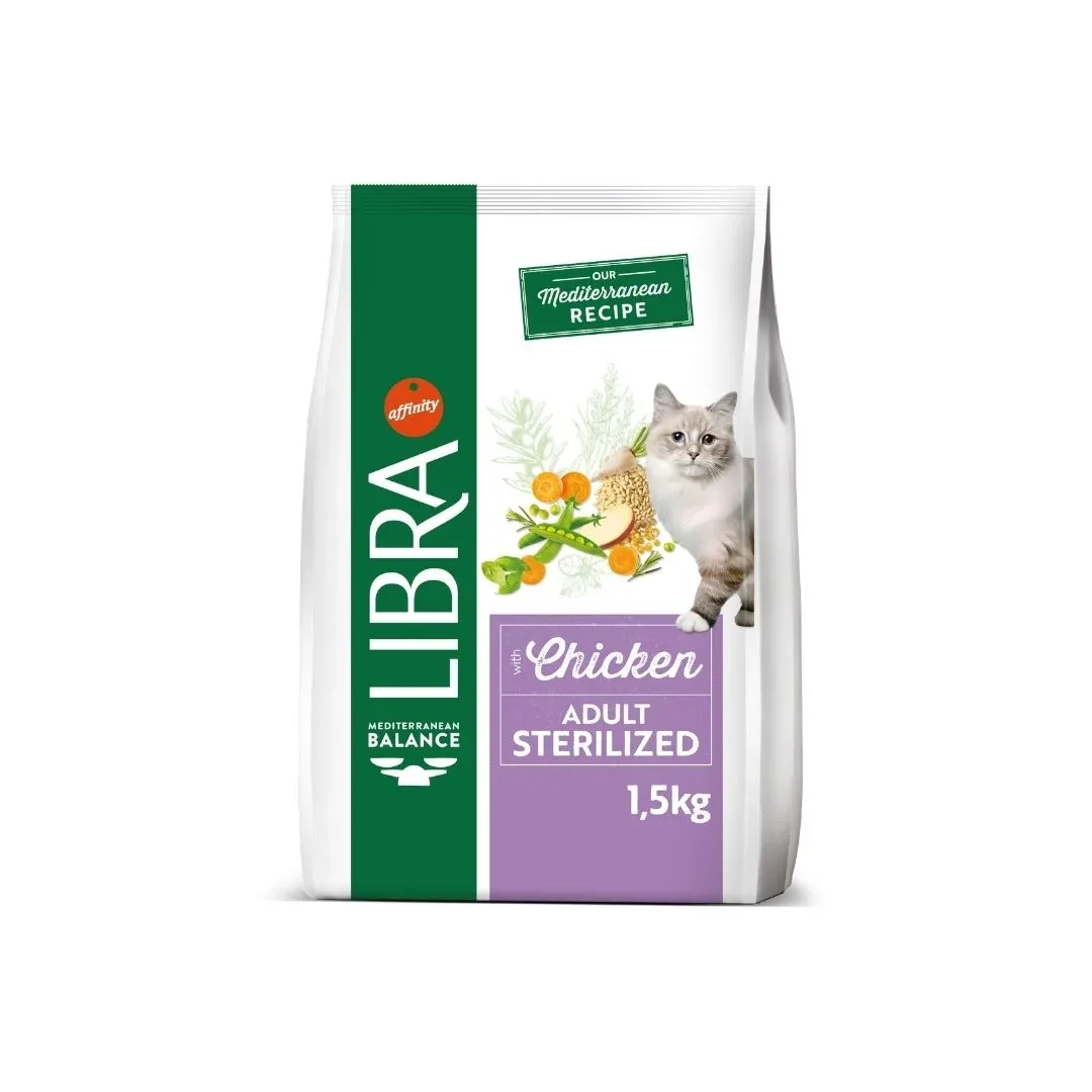 Libra Adult Sterilized com Frango – Alimento seco para gatos adultos esterilizados