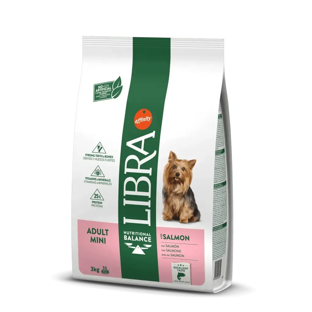 Libra C茫o Adulto Mini Salm茫o