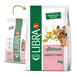 Libra Mini – Ração seca para cão adulto pequeno – Salmão
