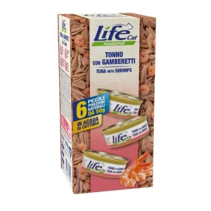LifeCat Multipack 6x50g ATUM com CAMARÃO