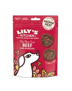 Lily's Kitchen, Biscoitos para Cães Mini Burgers de Vaca, Chia e Couve 70gr