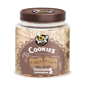 LOLOPETS Biscuits, bones para cão sabor chocolate 210G Tamanho S