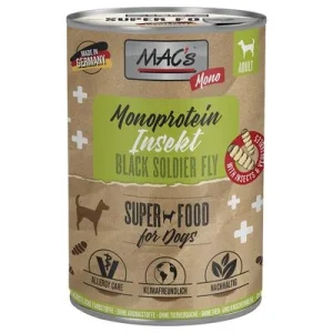 MAC's Mono Insect alimento húmido para cães 6 x 375 g