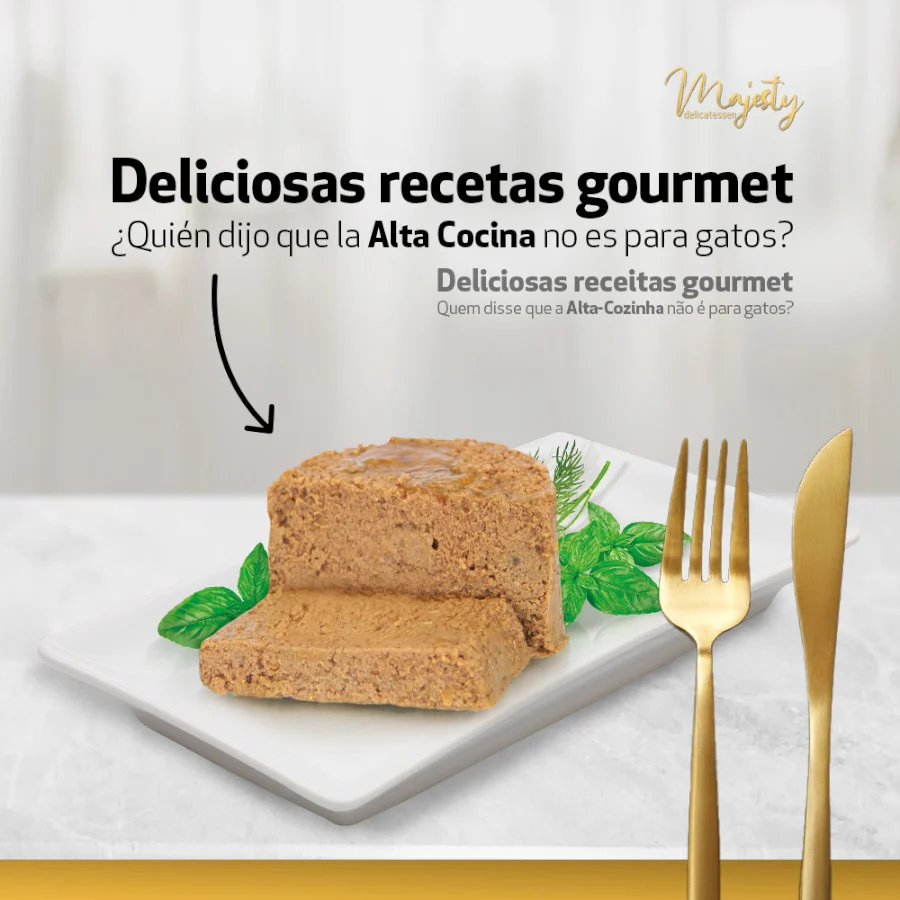Majesty Adult Mousse de Salmão e Peixe do Oceano em lata para gatos - Image 2