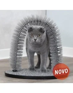 Massajador para Gato em Arco enquanto Cuida do pelo