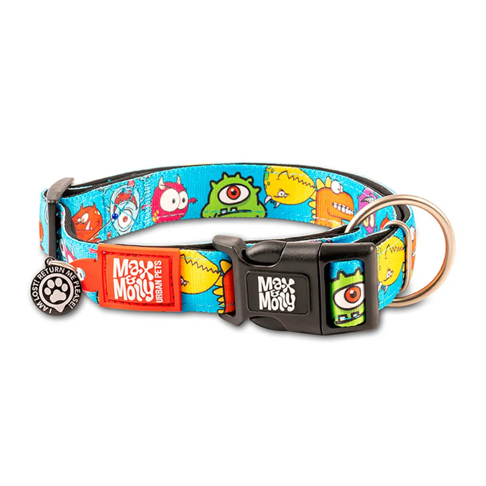 MAX & MOLLY – COLEIRA COM ID TAG “LITTLE MONSTERS”