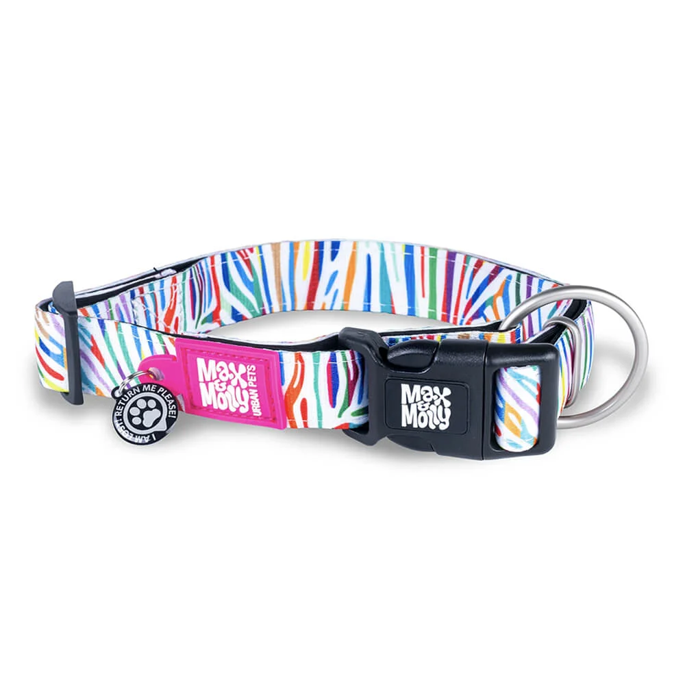 MAX & MOLLY – COLEIRA COM ID TAG “MAGIC ZEBRA” - Image 2