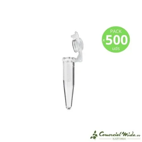 Microtubo EPPENDORF com tampa fixada ao tubo 500 unidades