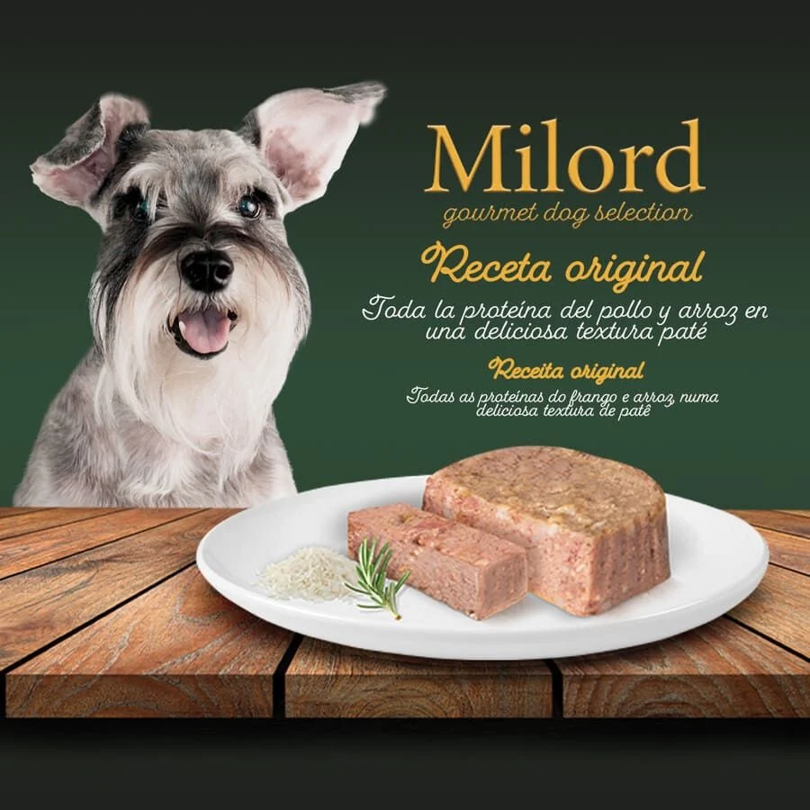 Milord Senior Frango e Arroz em paté terrina para cães - Image 2