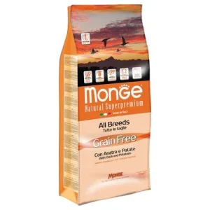 Monge Superpremium Grain Free All Breeds Pato & Batata
