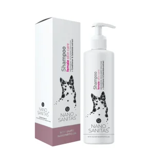 NanoSanitas - Champ么 e condicionador com nanopart铆culas de prata para f锚meas de pelo curto com antiparasit谩rio 250ml