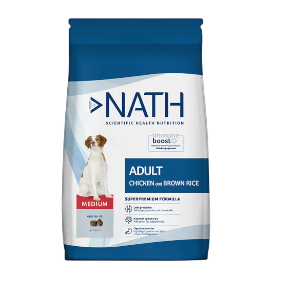 Nath Adult Medium Frango ração para cães