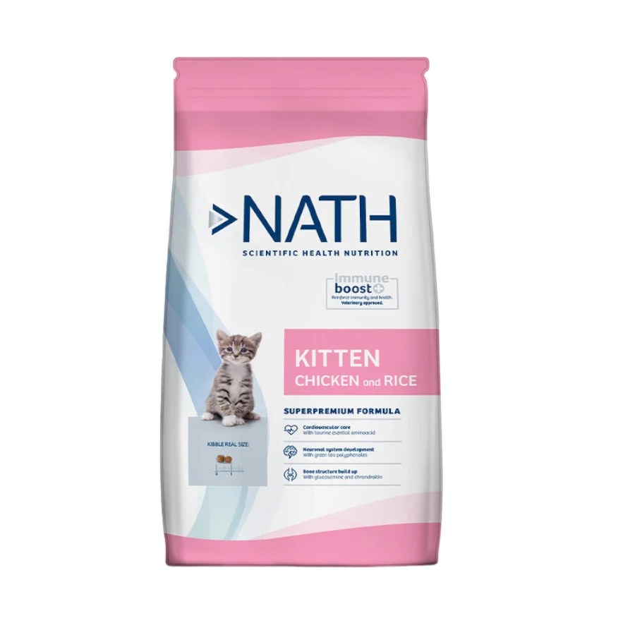 Nath Kitten Frango e Arroz ração para gatos