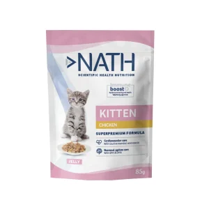 Nath Kitten Frango em Gelatina Saquetas para gatos
