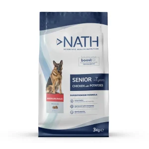 Nath Senior Medium & Maxi Ração de frango para cães