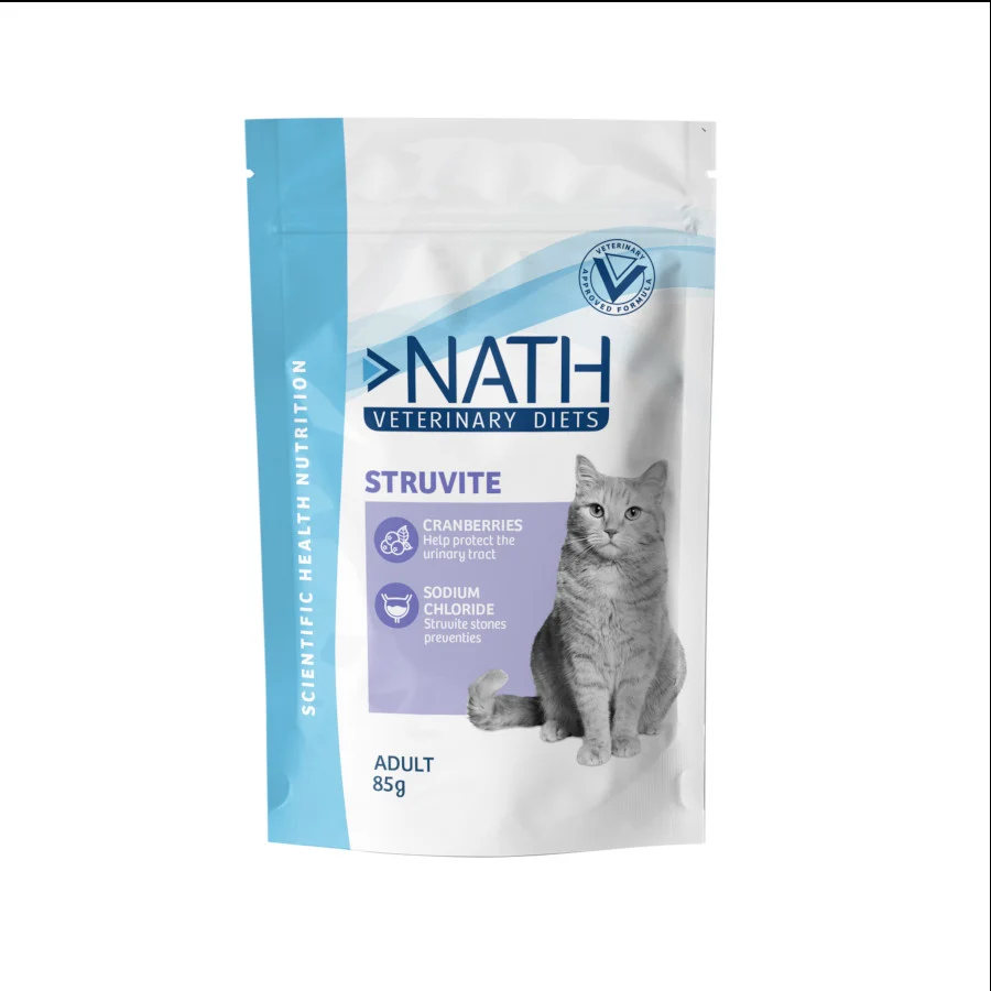 Nath Veterinary Diets Adult Struvite Alimento húmido em saqueta para gatos