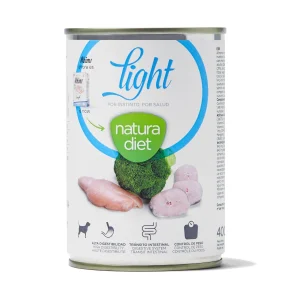 Natura Diet Light Peru e Peixe em patê latas para cães