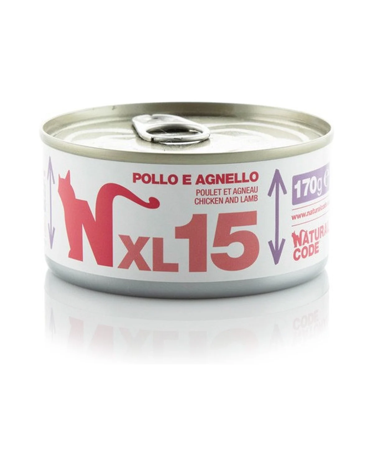 Natural Code XL15 – Comida Húmida para Gatos – Frango e Borrego 170 g - Image 2