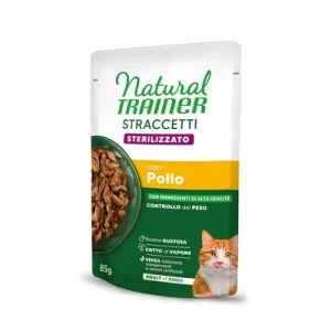 Natural Trainer Stracceti Adult Sterilised tiras em molho 48 x 85 g