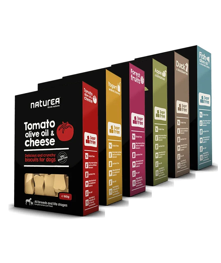 Naturea Biscoitos – Biscoitos crocantes sem cereais para cães