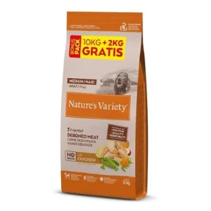 Nature's Variety 12 kg ração para cães: 10 + 2 kg grátis!