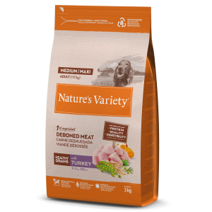 Nature’s Variety Healthy Grains Medium/Maxi – Ração seca para cão adulto médio ou grande – Peru