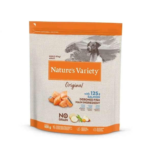 Nature’s Variety Original No Grain Cão Mini Adulto – Salmão