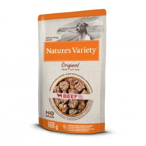 Nature’s Variety Original No grain Patê Cão Mini adulto – Vaca – Quantidade: 150 g