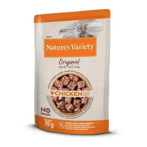 Nature’s Variety Original No grain Patê Gato adulto – Frango – Quantidade: 70 g