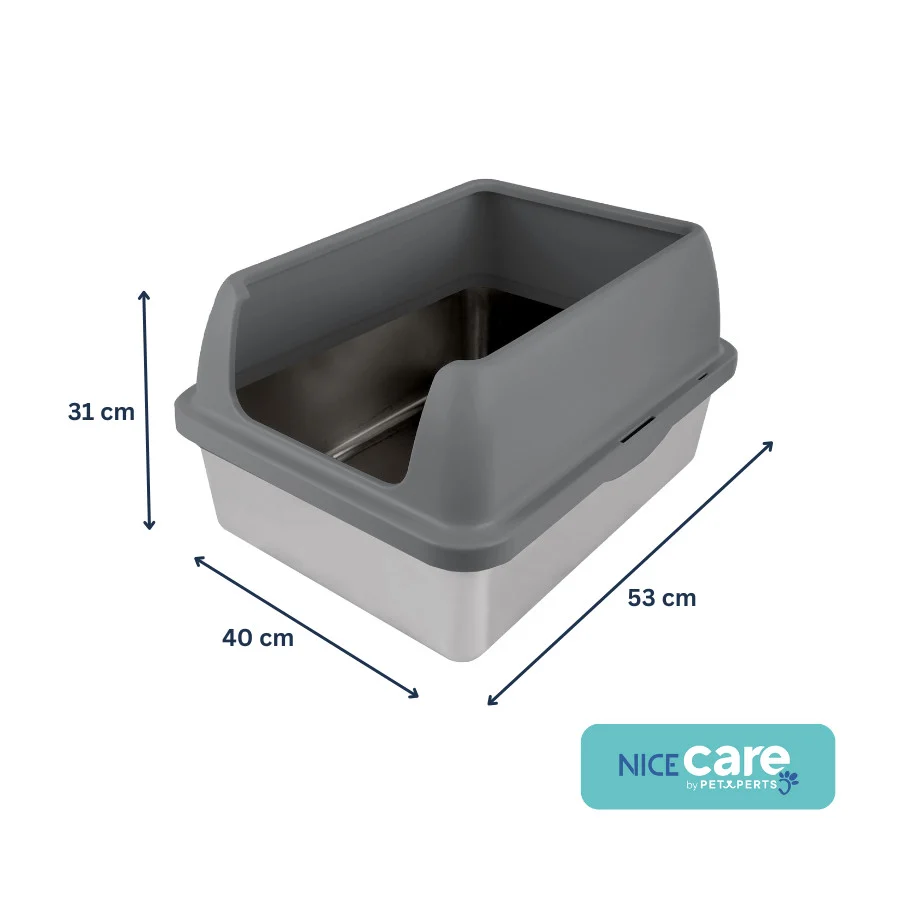 Nice Care Caixa de Areia em Aço Inoxidável para gatos - Image 2