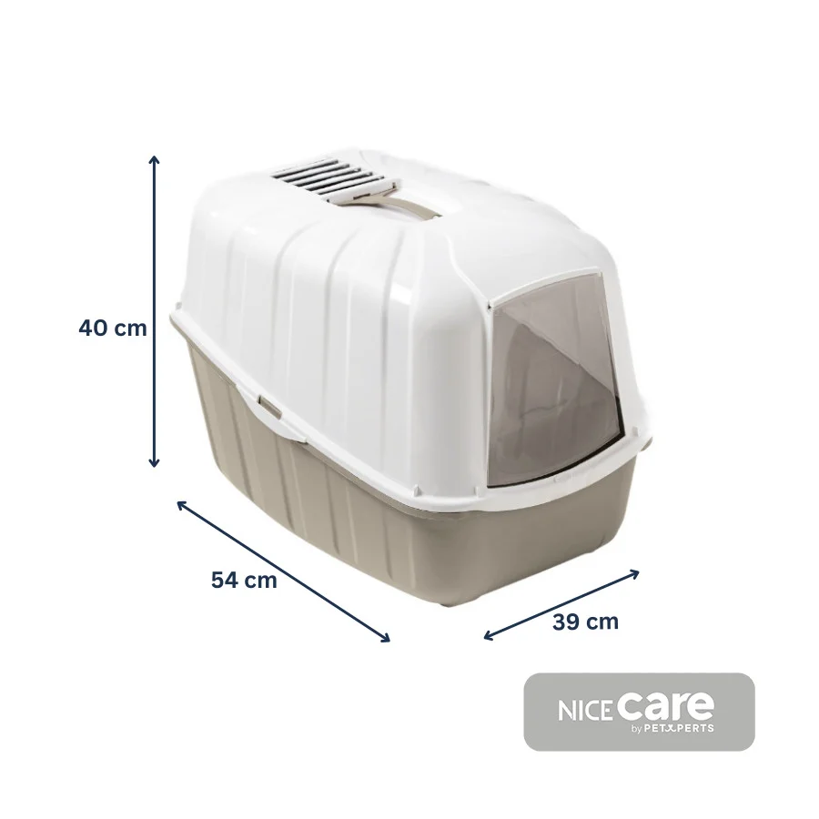 Nice Care Caixa de areia fechada Komoda bege para gatos - Image 2
