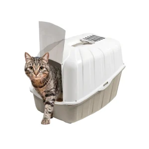 Nice Care Caixa de areia fechada Komoda bege para gatos