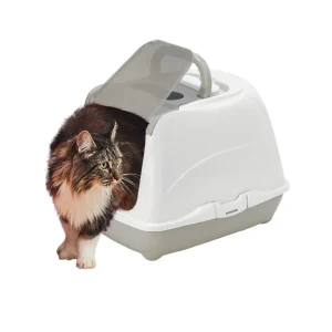 Nice Care Caixa de areia Mega Flip Large Bege para gatos