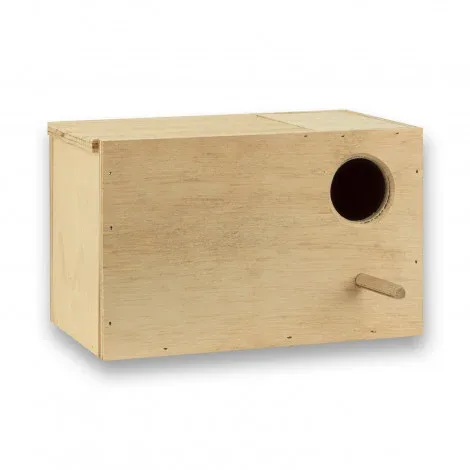 Ninho em madeira para agapornis – Modelo: Porta Superior Esquerda