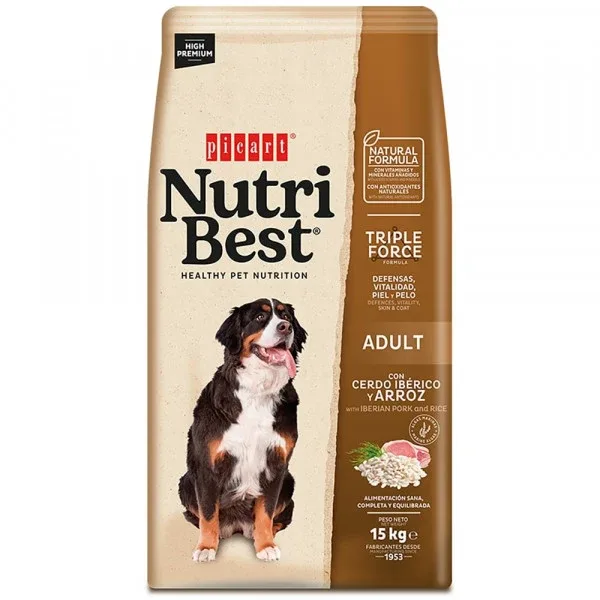Nutribest C茫o Adulto Porco Ib茅rico 15kg