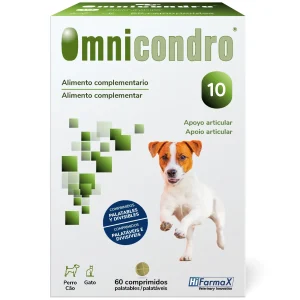 Omnicondro 10 – Complemento para Saúde das Articulações de Cães,Gatos (60 comprimidos)