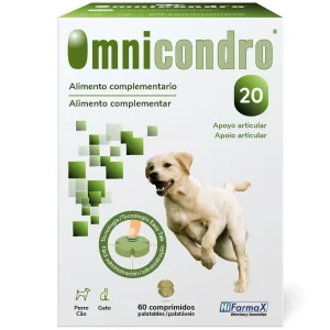 Omnicondro 20 – Complemento para Saúde das Articulações de Cães (60 comprimidos)